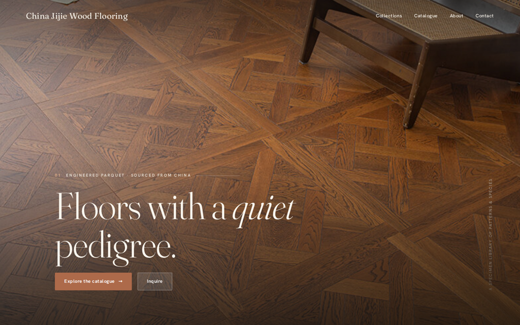 Jijie Wood Flooring website